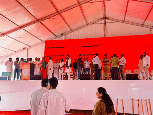 आज दोपहर में मंड्रेला में होगी बड़ी सभा का आयोजन