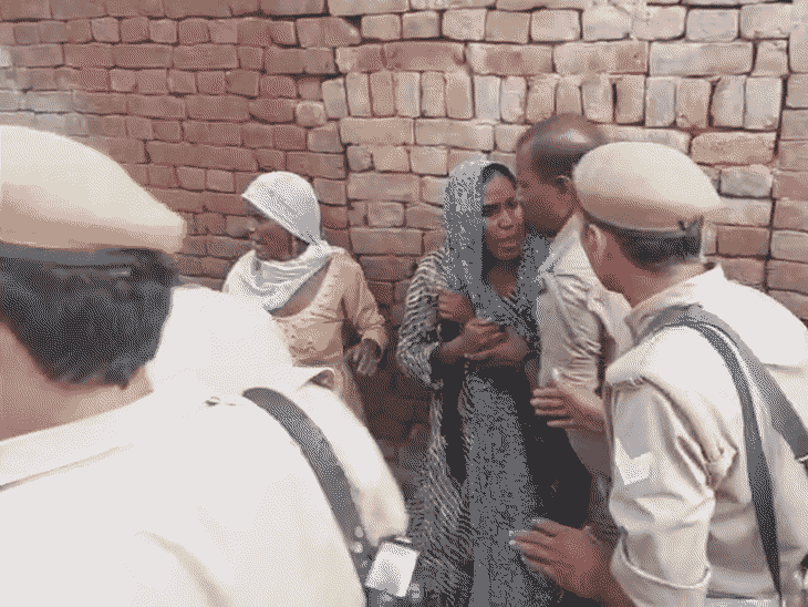 There was also a scuffle between the women and the police.