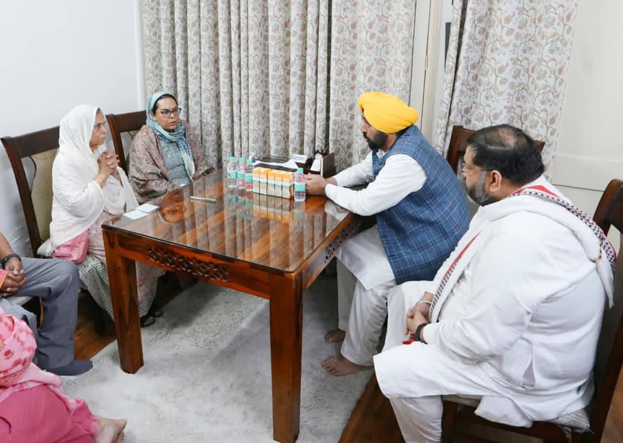 On Saturday, Punjab CM Bhagwant Mann met IAS Amneet P. Kumar.