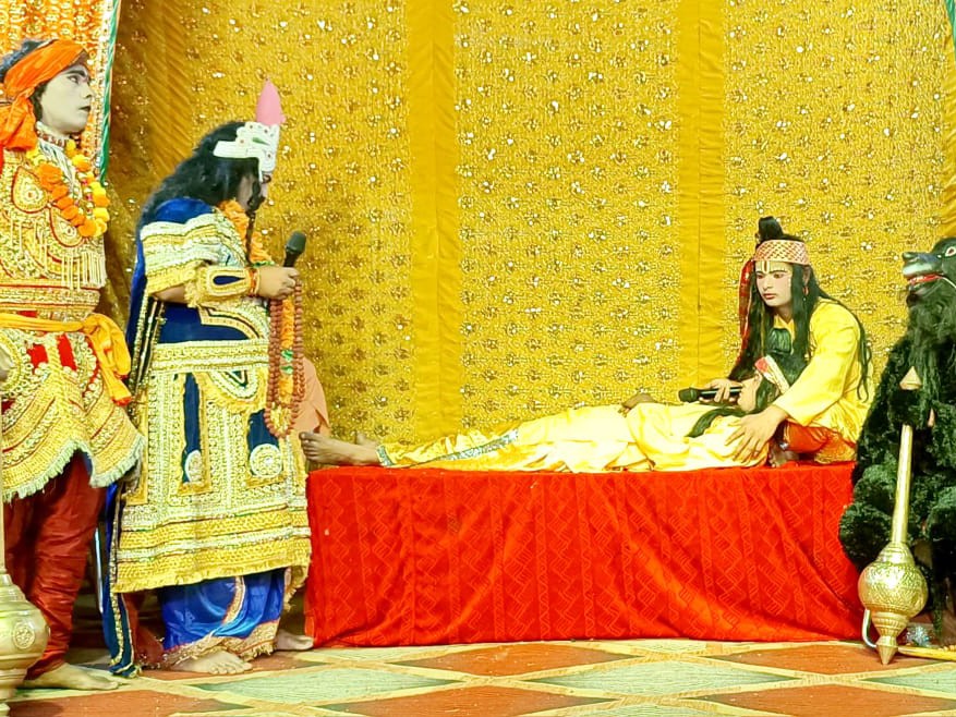 Angad-Ravan dialogue, Laxman Shakti Leela staged