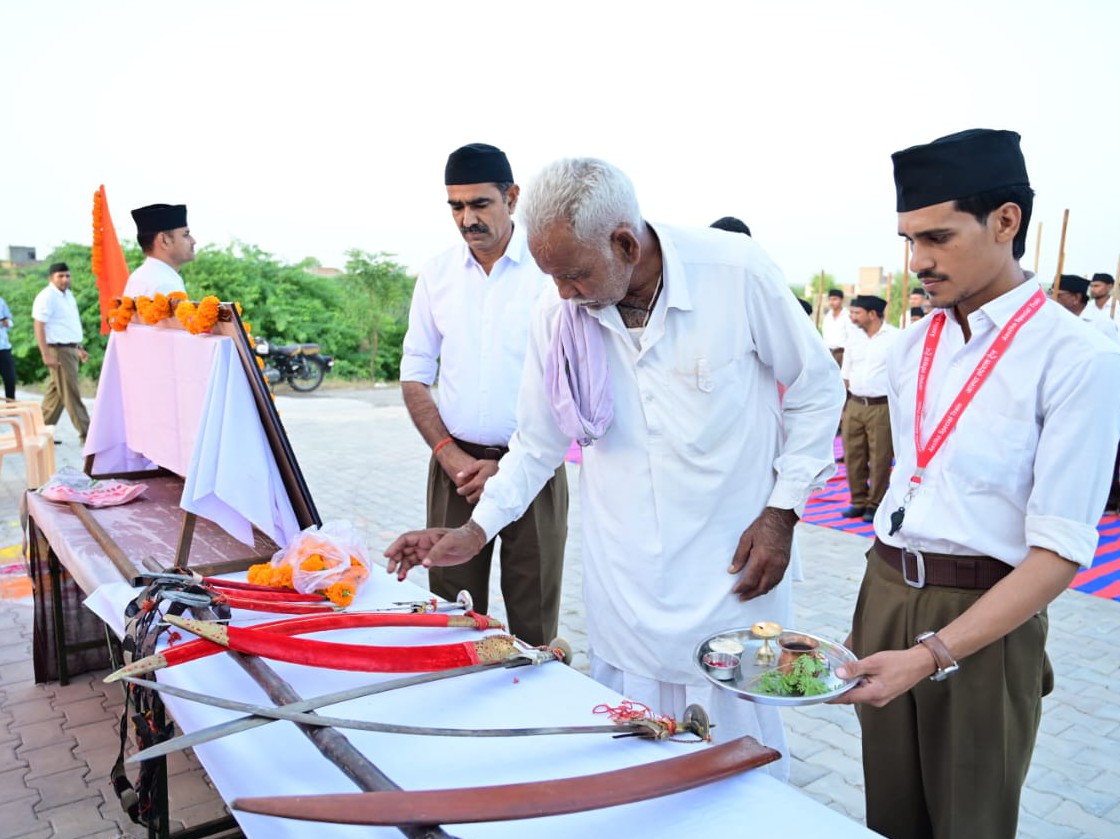 Rashtriya Swayamsevak Sangh's path march in Kakku