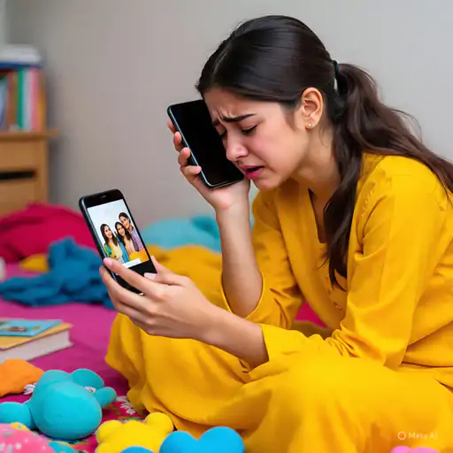 AI से बनी अपनी फोटो देखकर लड़कियां इतना डर गईं कि सोशल मीडिया अकाउंट तक डिलीट कर दिया। (AI जनरेटेड फोटो)