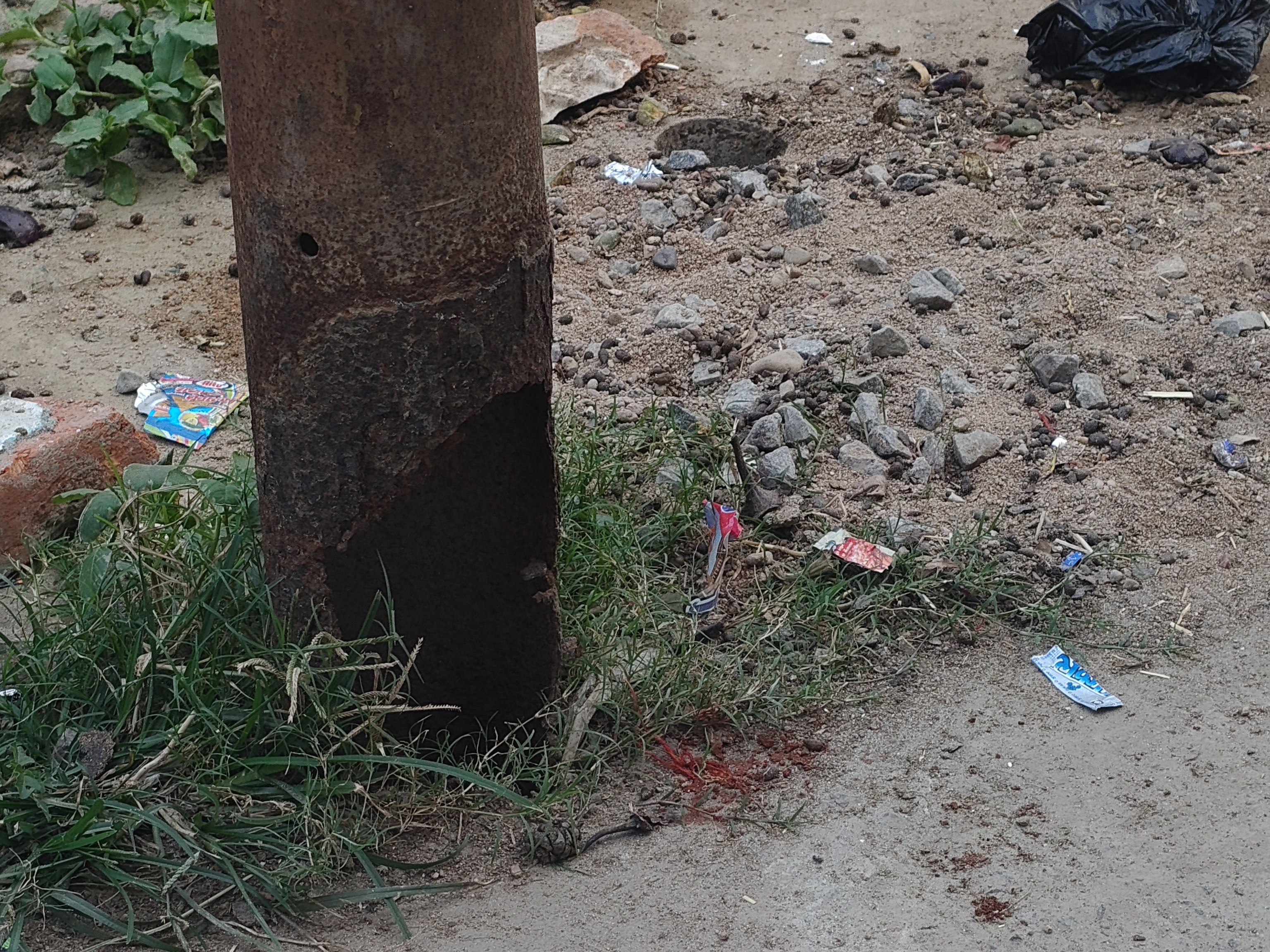 Danger of accident due to dilapidated electric pole in Rudauli | रुदौली ...