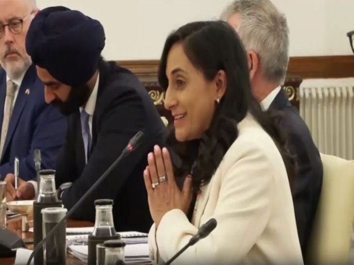 कनाडा कि विदेश मंत्री अनीता आनंद - Dainik Bhaskar