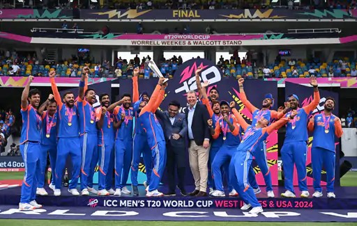 टीम इंडिया ने 17 साल बाद 2024 में टी-20 वर्ल्ड कप का खिताब अपने नाम किया था।