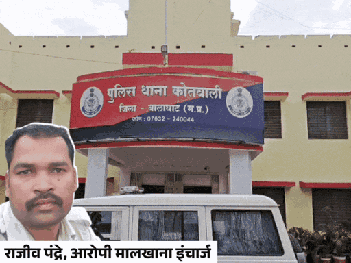 कोतवाली थाने के मालखाने से चुराई राशि।