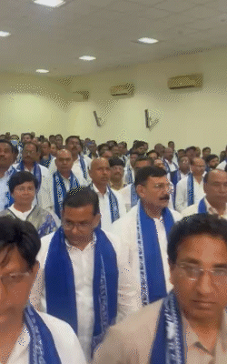 मीटिंग में शामिल होने के लिए प्रदेश से 450 पदाधिकारी पहुंचे हैं।