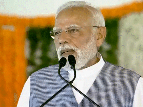 PM मोदी ने आंध्रप्रदेश के कुर्नुल में जनसभा को संबोधित किया था।