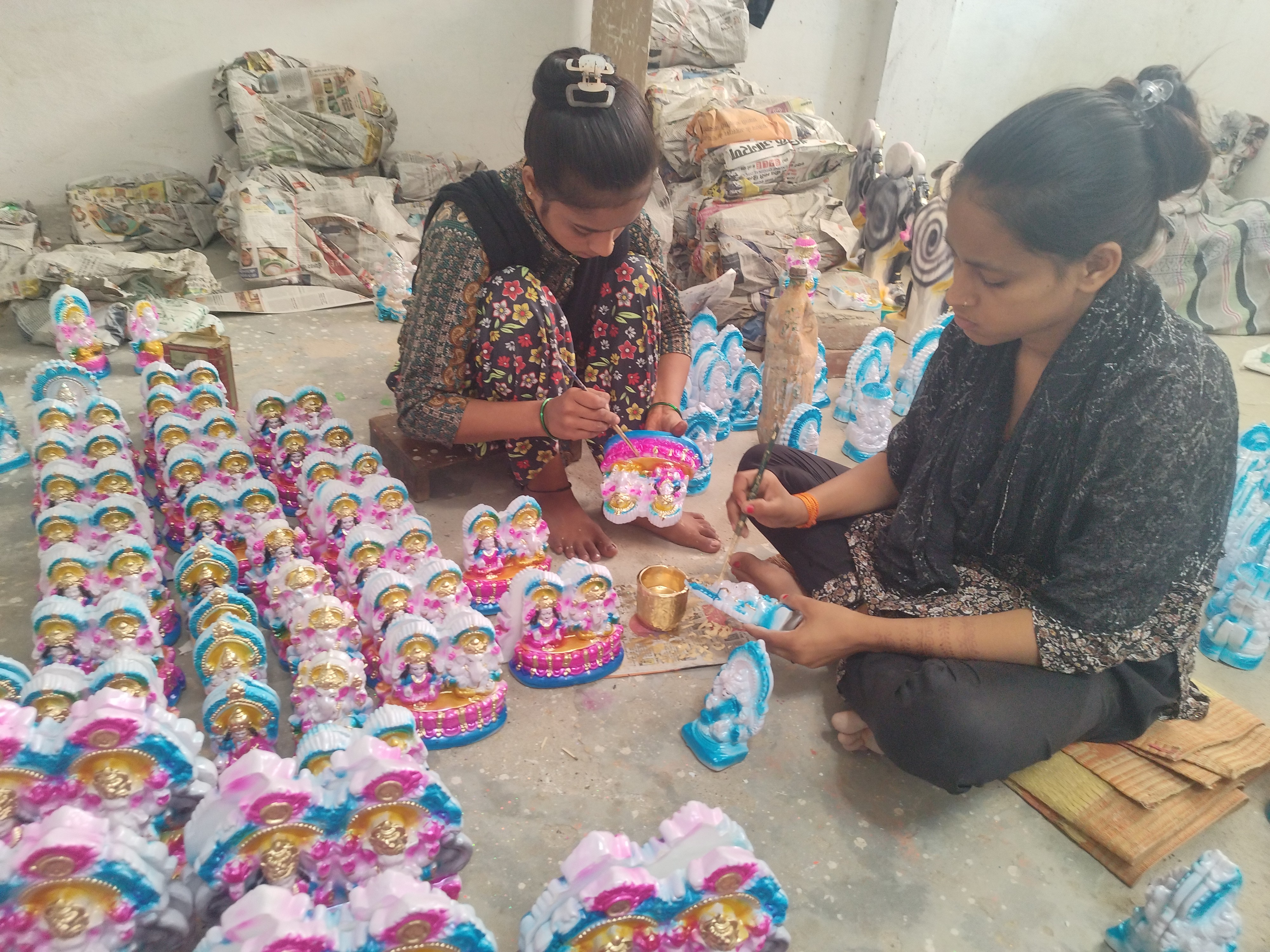 Talgram Rabbit Ganesh-Lakshmi idols of Talgram became the first choice | तालग्राम की ...