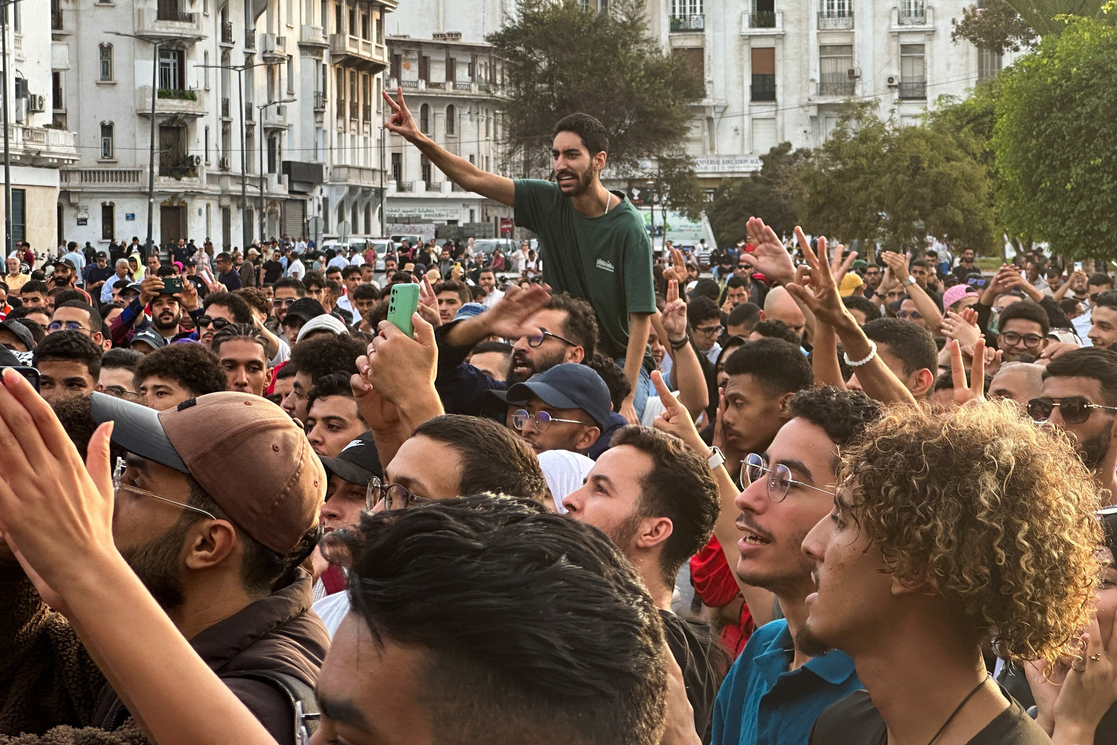 Youth in Morocco's Casablanca are demanding facilities like better schools and hospitals. The protesters raised slogans – There are stadiums, but where are the hospitals?