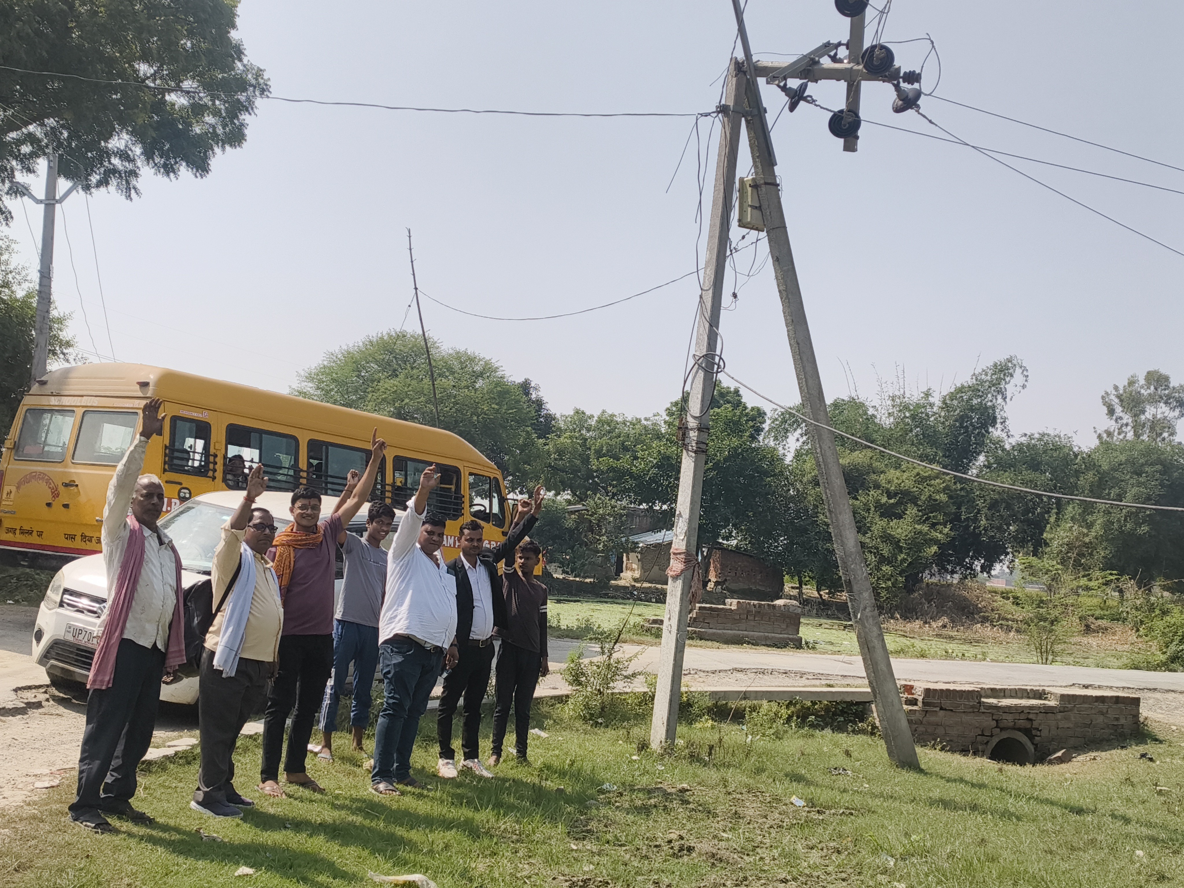 The dilapidated electricity pole in Mauaima has been broken for several ...