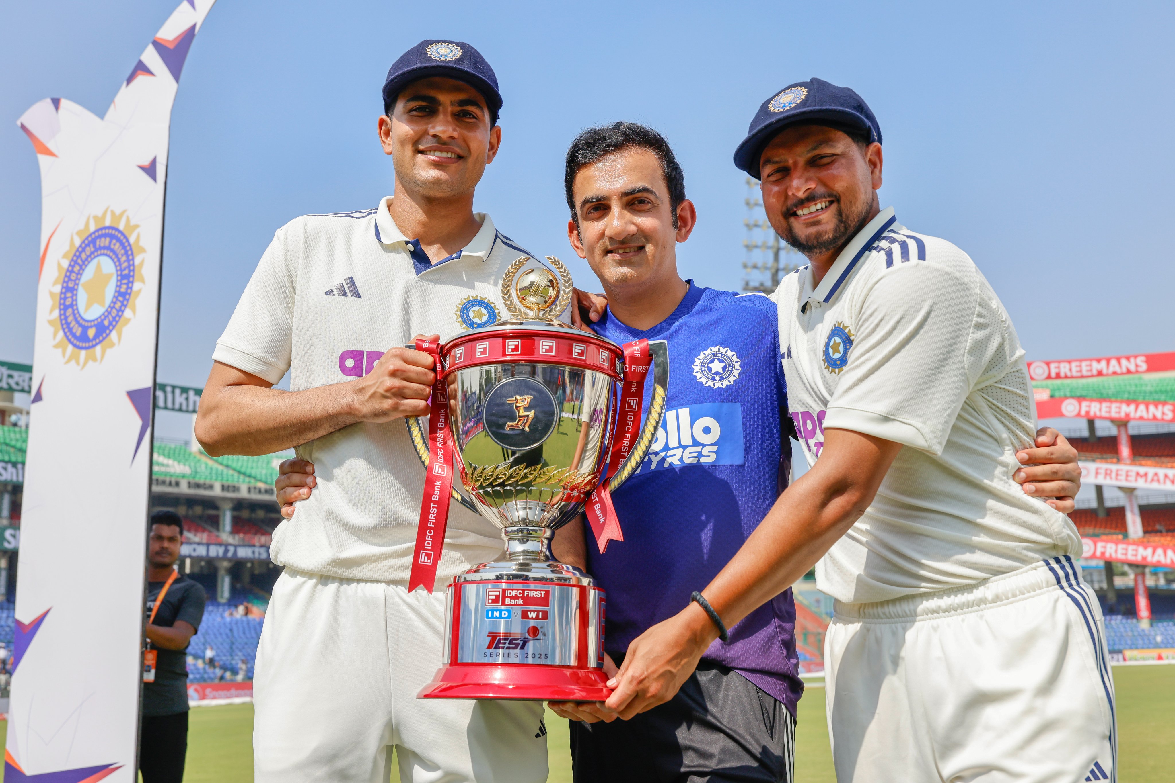 भारत ने वेस्टइंडीज को 2-0 से हराया।
