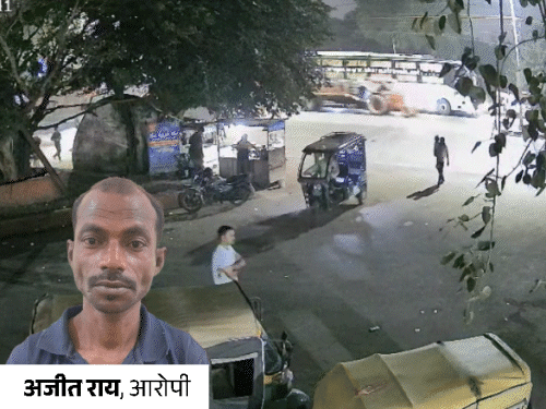 बच्ची को ले जाते आरोपी का सीसीटीवी वीडियो भी सामने आया था। - Dainik Bhaskar
