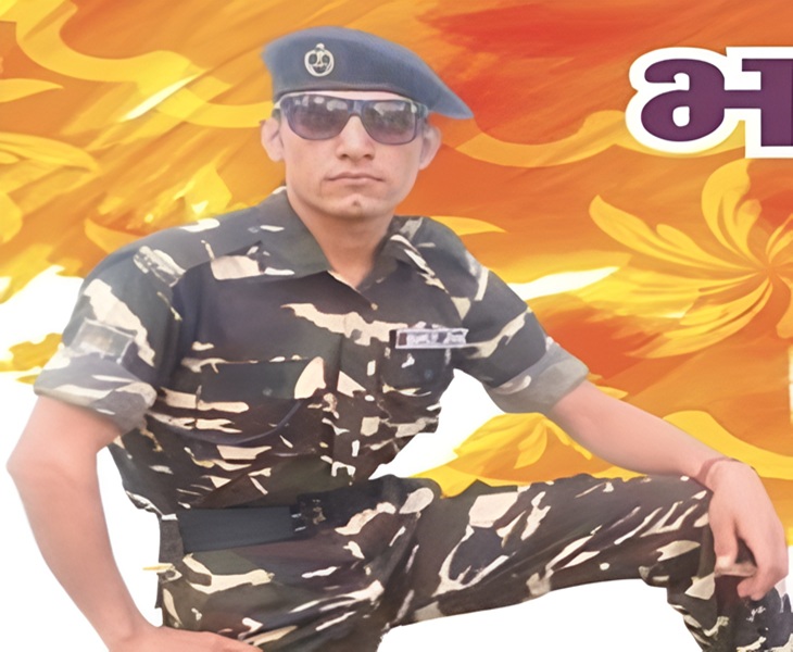 शहीद अनिल कुमार का फाइल फोटो। उनकी 2 साल पहले शादी हुई थी।