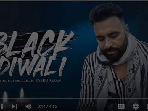 पंजाबी सिंगर बब्बू मान के नए गीत पर कन्ट्रोवर्सी:  गीत के टाइटल ब्लैक दिवाली पर आपत्ति, हिंदू नेता कर रहे विरोध – Ludhiana News