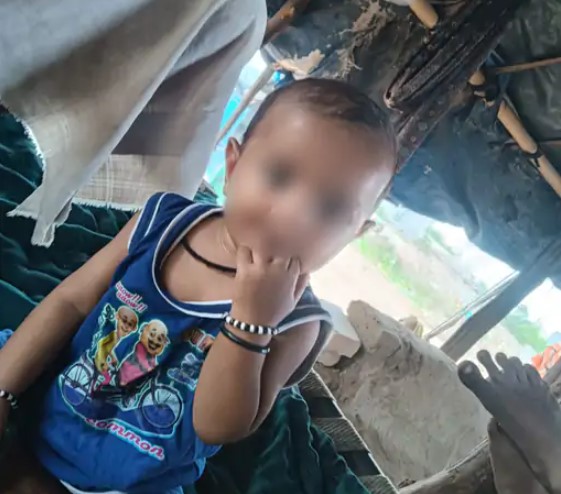 किडनैप हुए 6 महीने के बच्चे की फाइल फोटो।