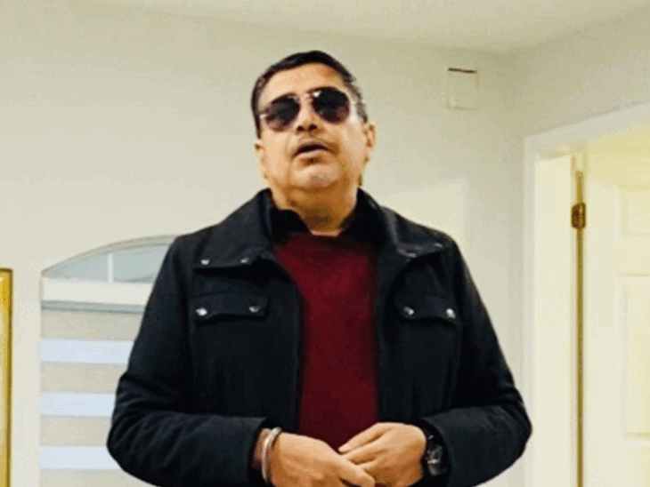 पंजाब के सीएम भगवंत मान और सोशल मीडिया पर जगमन समरा आईडी से पोस्ट की गई फोटो। - Dainik Bhaskar