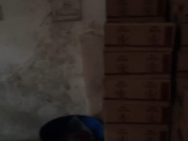 इस फैक्ट्री के अंदर बन रही थी शराब।