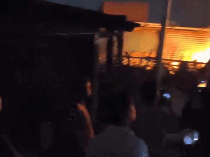 Fire breaks out in scrap warehouse in Agra