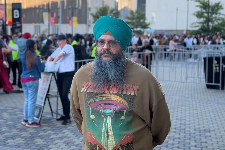 Paramveer Singh Bimwal, a resident of Sydney, who was denied entry to the concert due to his Kripan.