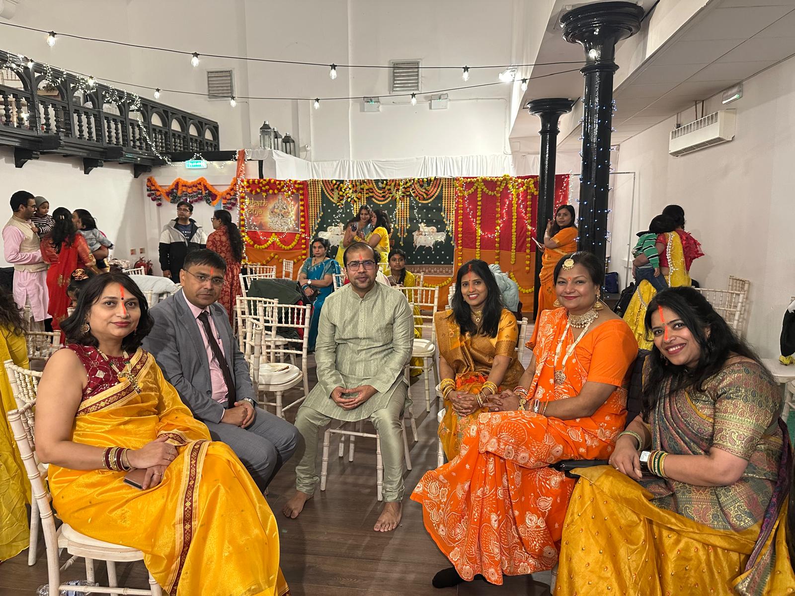 स्कॉटलैंड में भी छठ पूजा के अवसर पर कार्यक्रम आयोजित किए गए।