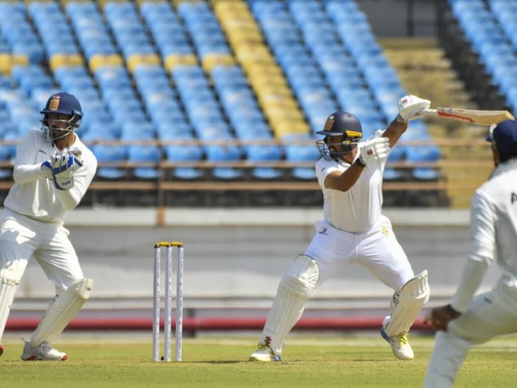 करुण नायर ने रणजी ट्रॉफी के इस सीजन के दूसरे राउंड में गोवा के खिलाफ नाबाद 174 रन बनाए। - Dainik Bhaskar