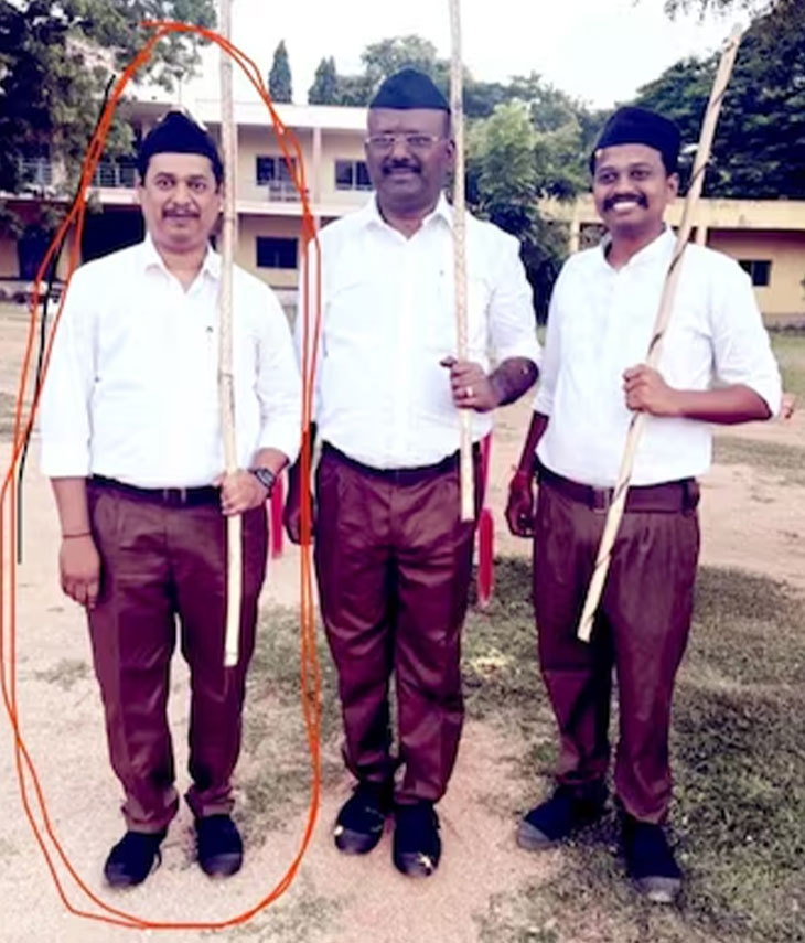 यह तस्वीर प्रवीण कुमार केपी की है, जो RSS कार्यक्रम में शामिल हुए थे।
