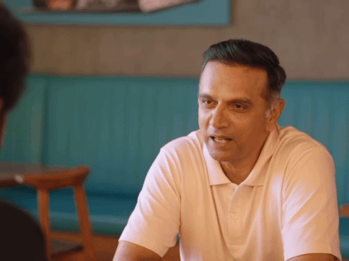 इंटरव्यू के दौरान राहुल द्रविड़ पंजाबी गानों को लेकर अपनी प्ले लिस्ट बताते हुए।