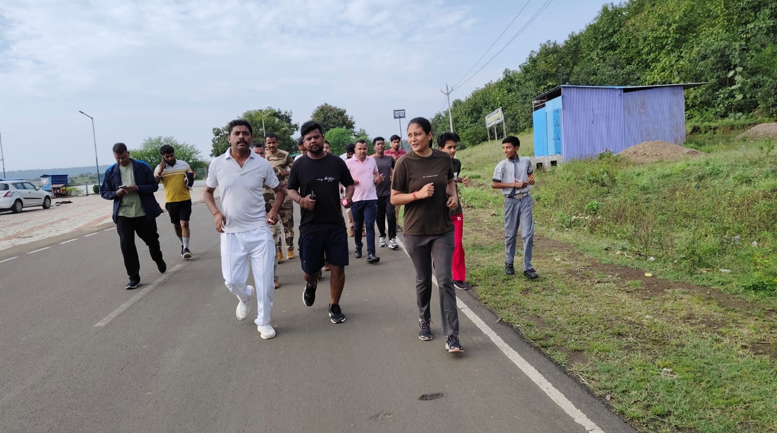 छिंदवाड़ा के थानों में भी दौड़ का आयोजन