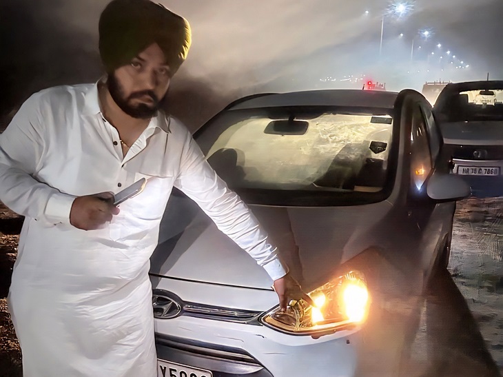 एयरपोर्ट रोड पर रियल एस्टेट कारोबारी पर फायरिंग:  मोहाली में दोस्त के साथ जा रहे थे, कार में झुककर बचाई जान, बंपर पर लगी गोली – Mohali News