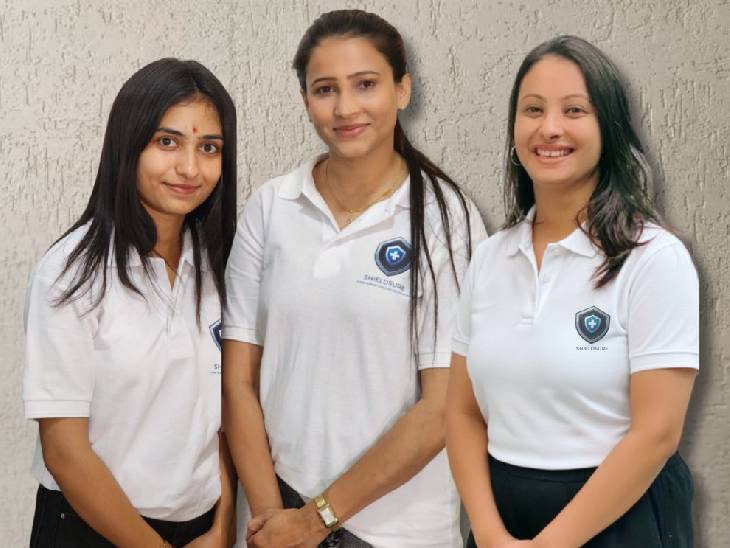 कंपनी की कर्ताधर्ता नैना चौहान, शीबा नाज और अनुश्री श्रीवास्तव।