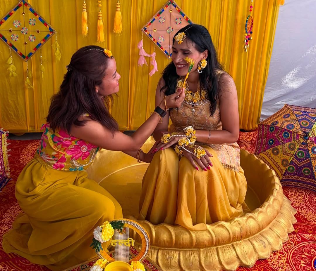 रानी रामपाल की हल्दी सेरेमनी की तस्वीर।