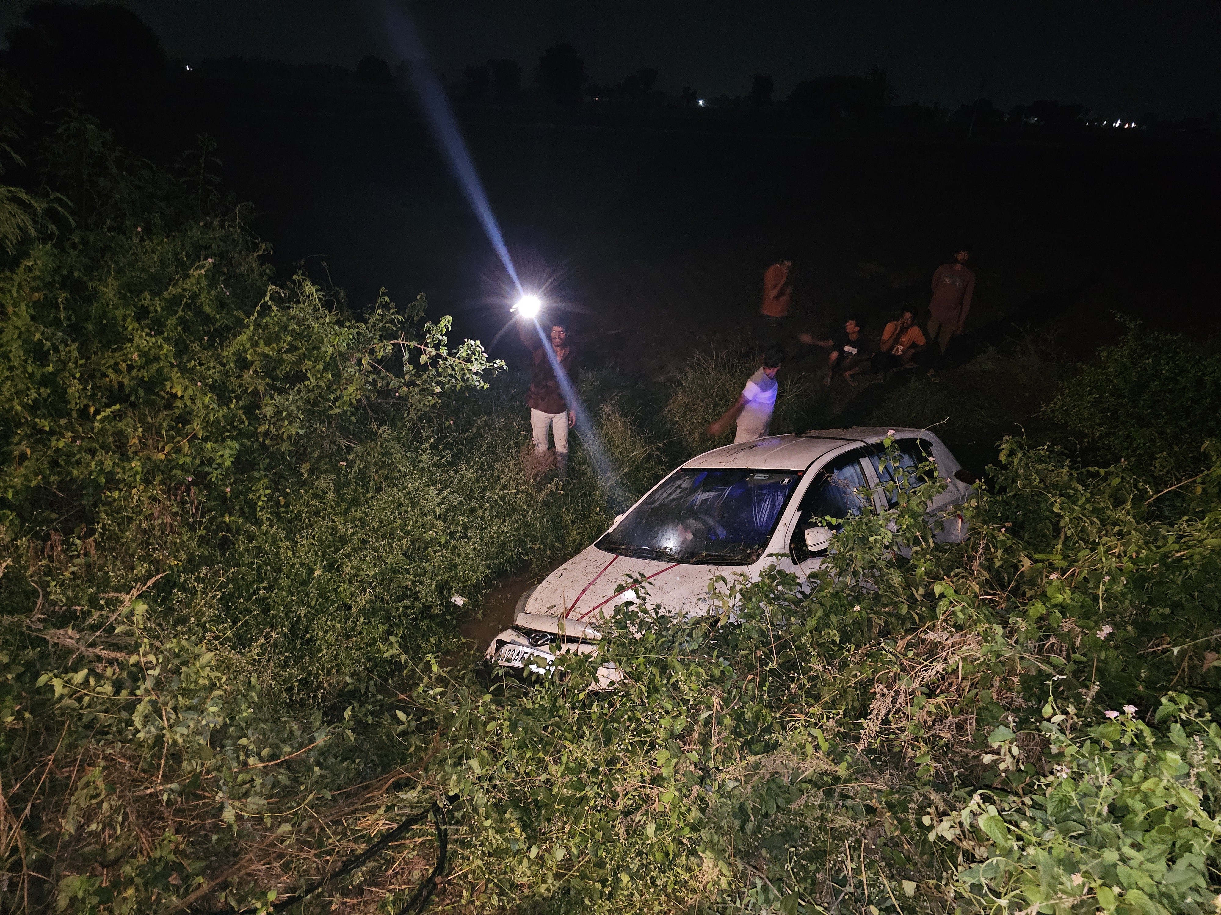 दुर्घटना का दृश्य