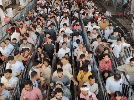 भीड़ के बीच गिरोह ने वारदात को अंजाम दिया।