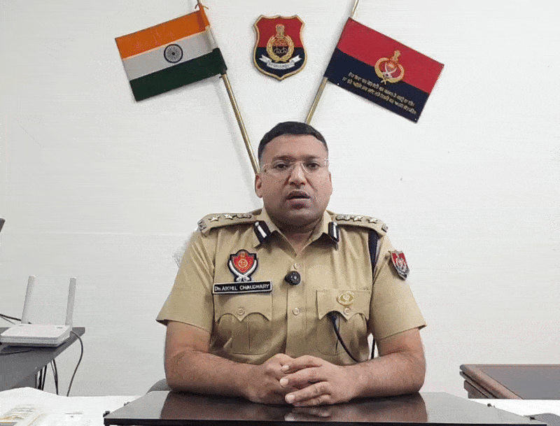 श्री मुक्तसर साहिब के एसएसपी डॉक्टर अखिल चौधरी।