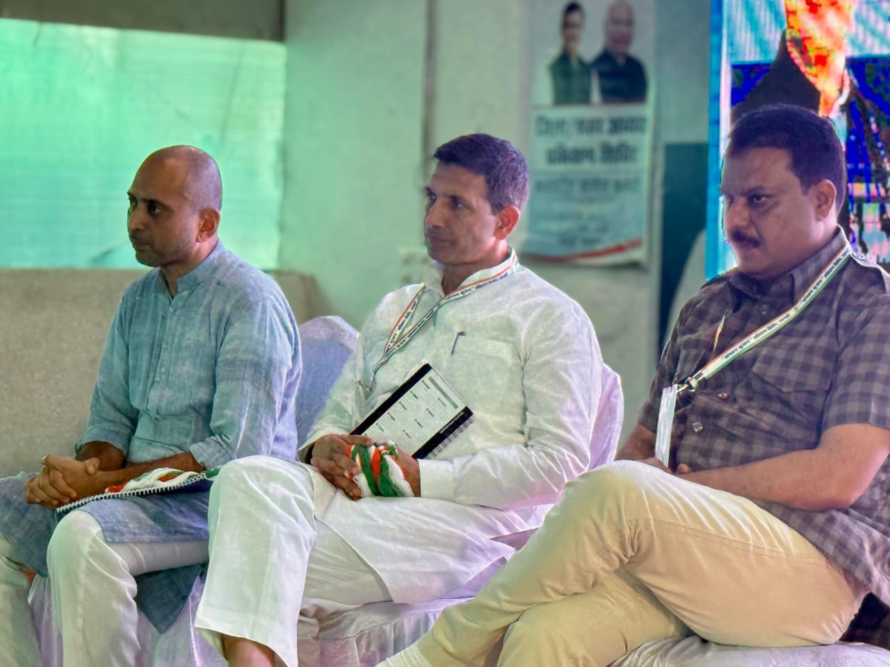 सचिन राव, जीतू पटवारी और उमंग सिंघार प्रशिक्षण शिविर में..