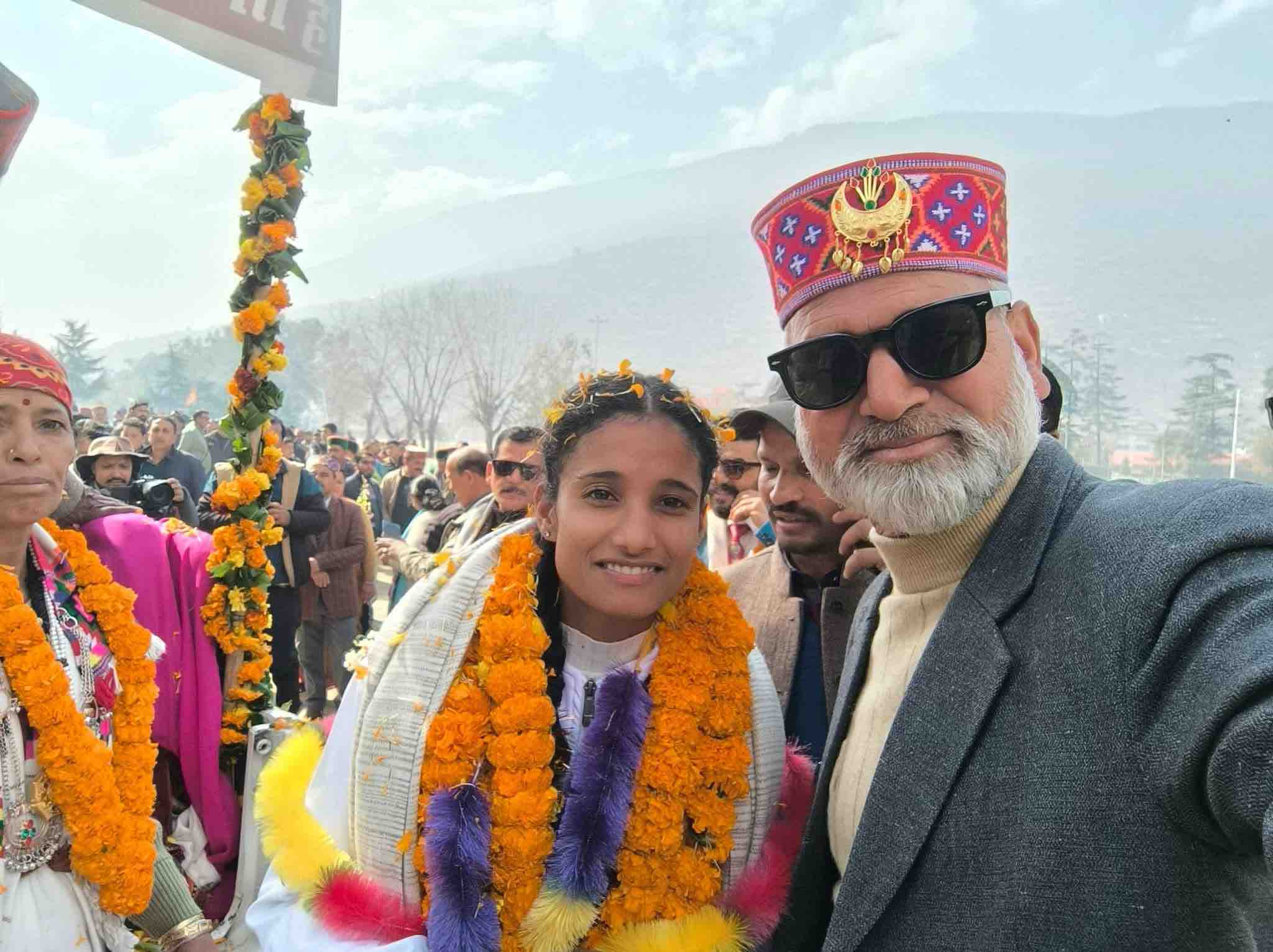 खो-खो विश्व कप जीतने के बाद पहुंची नीता राणा।