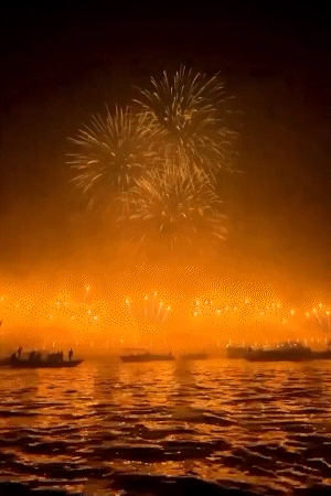 पूरे आयोजन में 3 बार लेजर एंड साउंड शो होगा, सबसे आखिर में आतिशबाजी होगी।