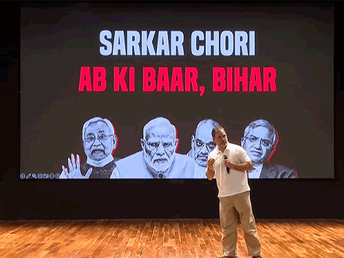 राहुल ने वोटर वैरिफिकेशन पर 1 घंटा 20 मिनट लंबी प्रेस कॉन्फ्रेंस की।