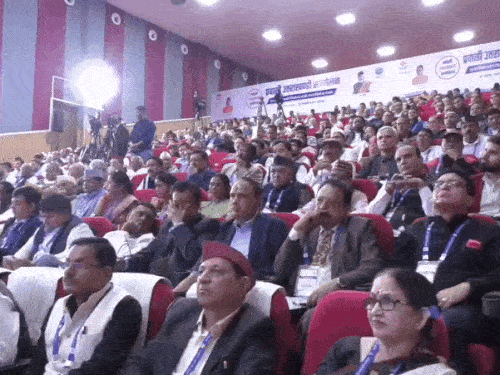 कार्यक्रम में पहुंचे प्रवासी उत्तराखंडी।