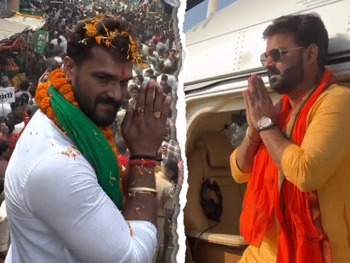 पवन सिंह बोले- खेसारी बहन को बीबी बना सकता है:  निरहुआ ने पूछा- ये राम मंदिर के पीछे क्यों पड़ा; VIDEO में देखें खेसारी कैसे अकेले पड़े – Uttar Pradesh News