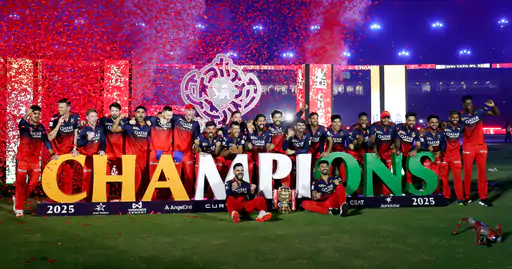 साल 2025 में IPL में RCB ने अपना खिताब जीता।