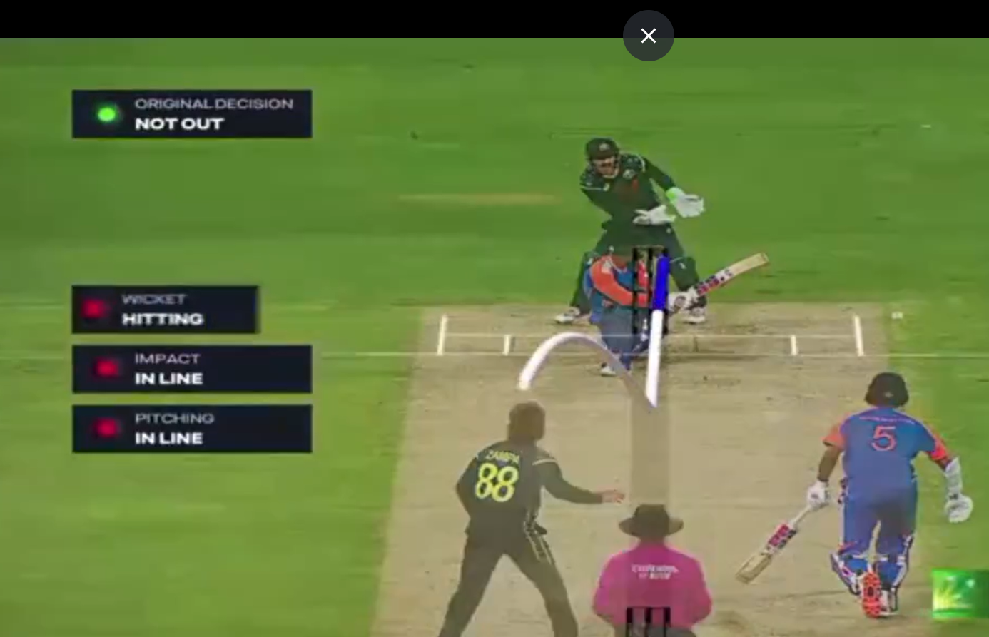 जितेश शर्मा 3 रन बनाकर आउट हुए।