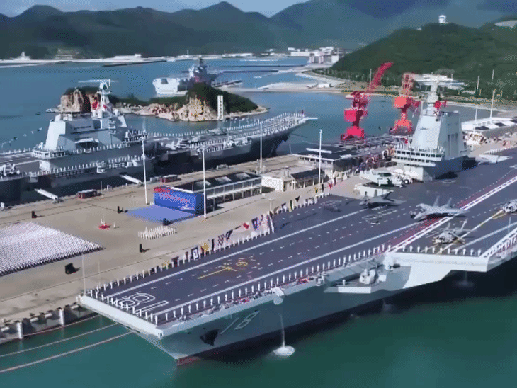 फुजियान चीन की नौसेना को अमेरिका के बाद दुनिया का दूसरा सबसे बड़ा कैरियर फ्लीट बनाता है। - Dainik Bhaskar