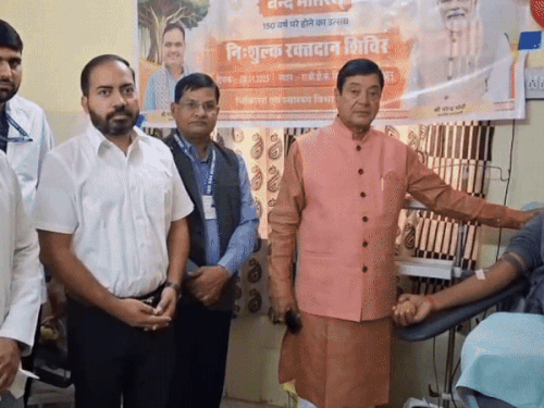 बीडीके अस्पताल में हुआ रक्तदान शिविर का आयोजन