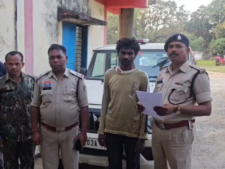 पुलिस ने आरोपी युवक को किया गिरफ्तार।