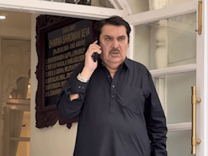 रजा मुराद भी इस्कॉन टेंपल पहुंचे।