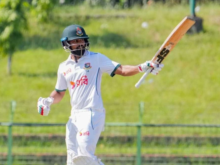 महमूदुल हसन जॉय ने अपने टेस्ट करियर की बेस्ट पारी खेली। उन्होंने नाबाद 169 रन बनाए। - Dainik Bhaskar