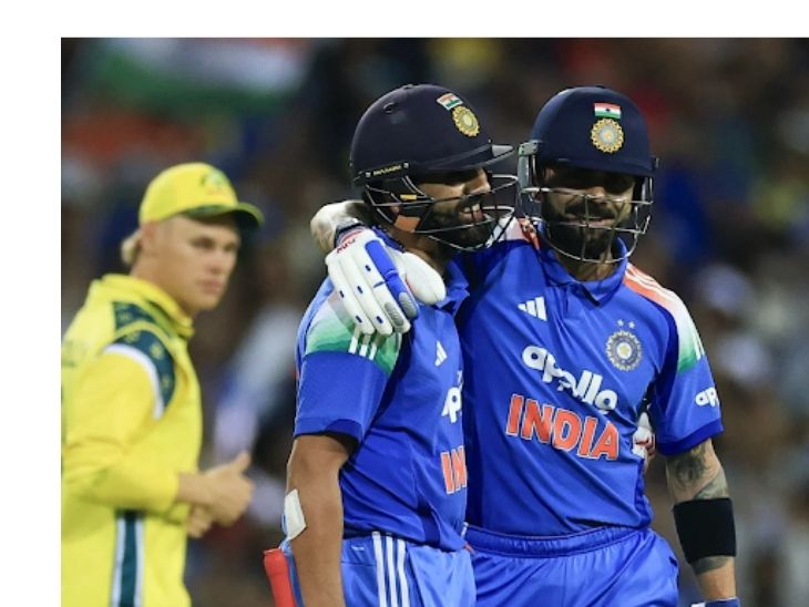 कोहली और रोहित ने पिछले महीने ऑस्ट्रेलिया में हुई वनडे सीरीज में हिस्सा लिया था। दोनों ने लगभग सात महीने बाद भारतीय टीम में वापसी की थी। - Dainik Bhaskar