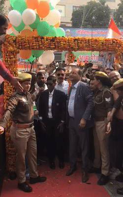 दीप्ति शर्मा के स्वागत के लिए आगरावासियों में उत्साह है।